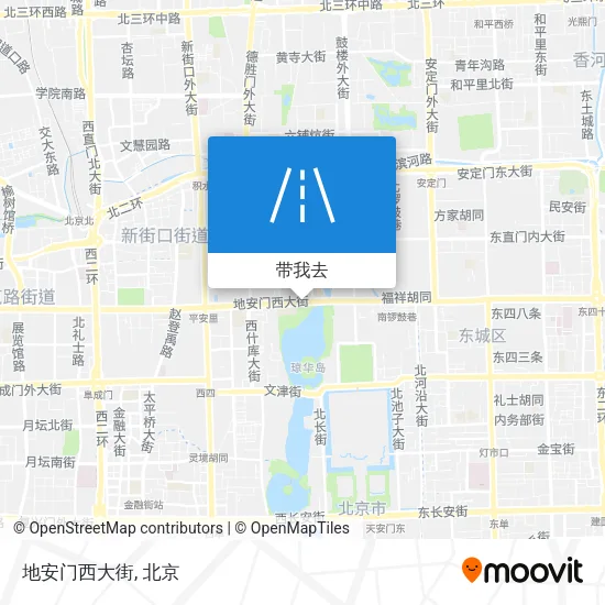 地安门西大街地图