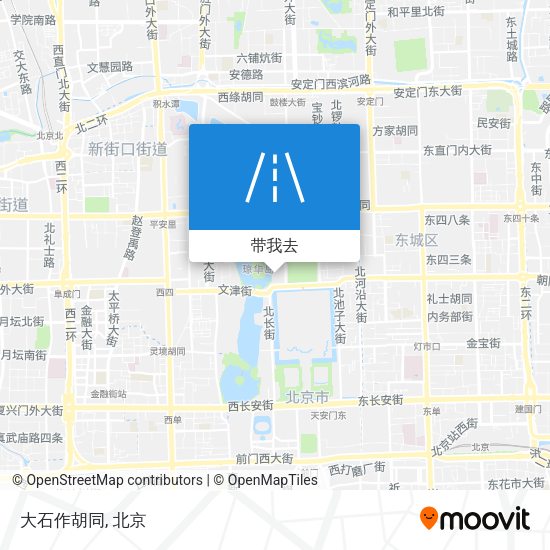 大石作胡同地图