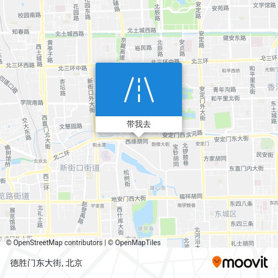 德胜门东大街地图