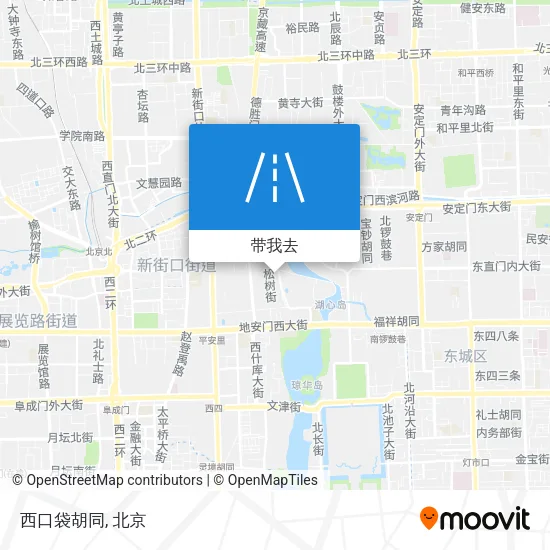 西口袋胡同地图