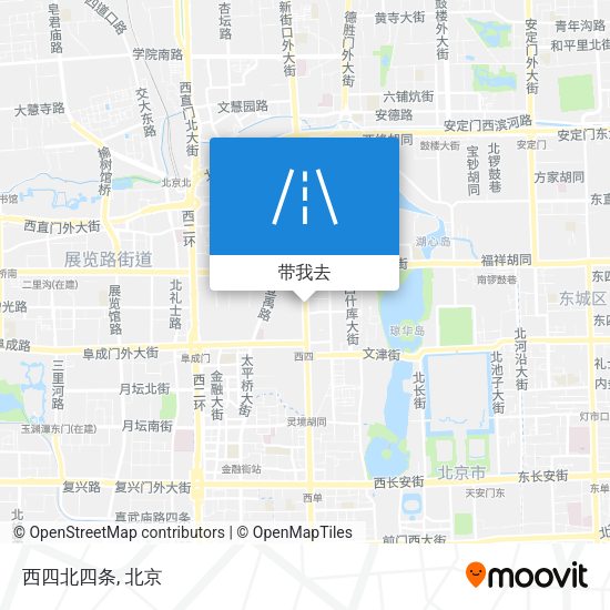 西四北四条地图