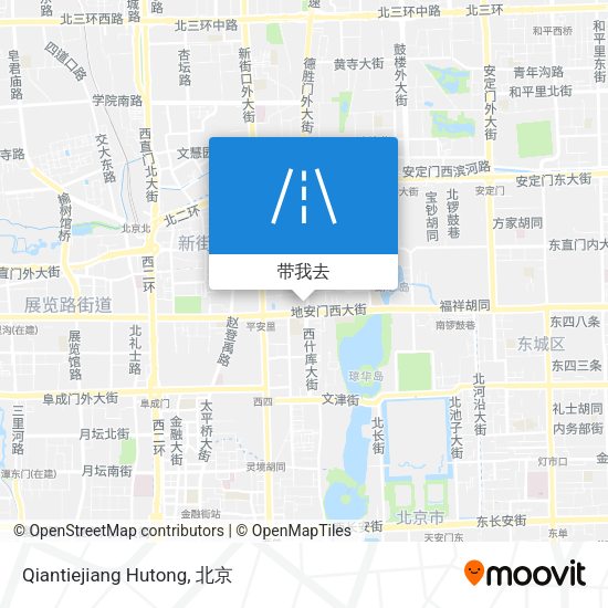 Qiantiejiang Hutong地图