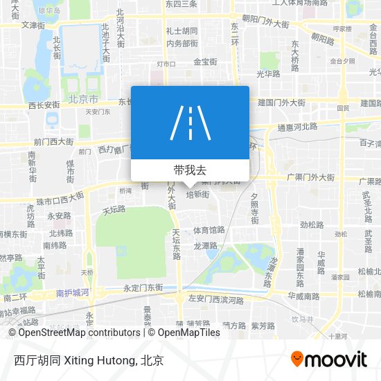 西厅胡同 Xiting Hutong地图