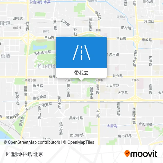 雕塑园中街地图