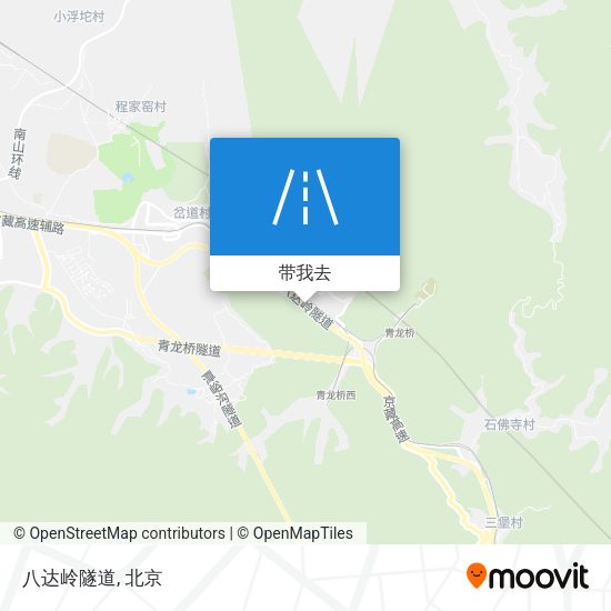 八达岭隧道地图