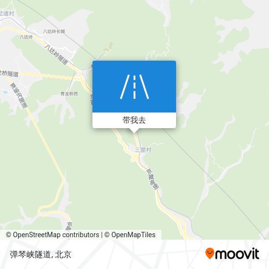 弹琴峡隧道地图
