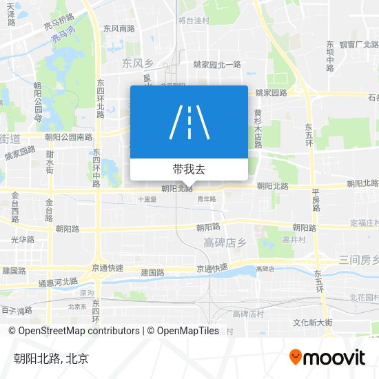 朝阳北路地图