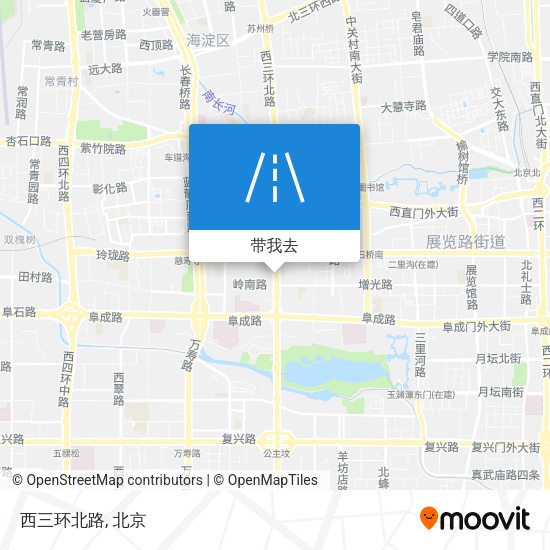 西三环北路地图
