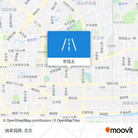 姚家园路地图