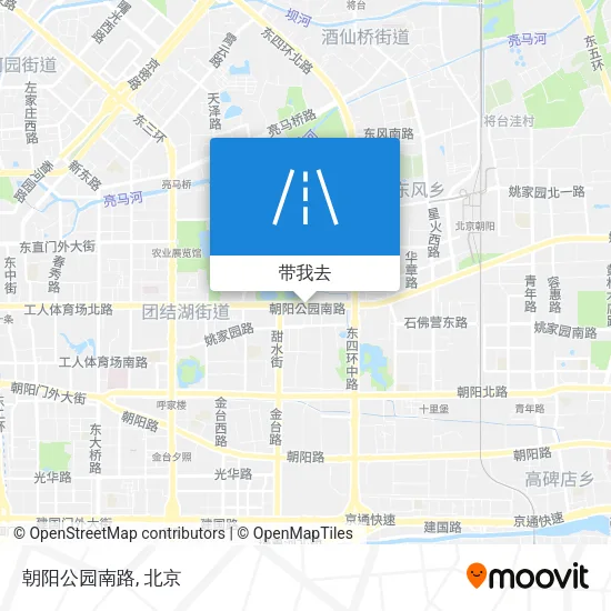 朝阳公园南路地图