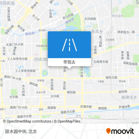 甜水园中街地图