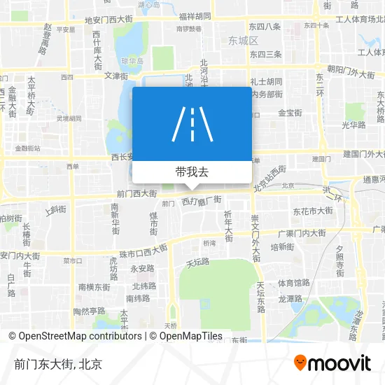 前门东大街地图