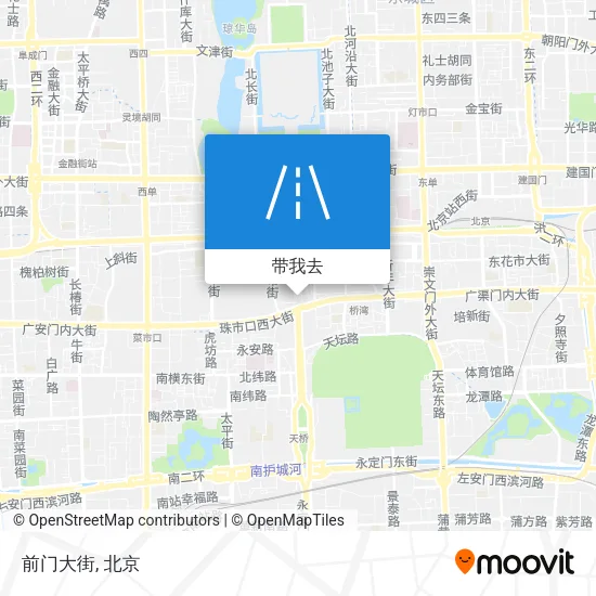 前门大街地图