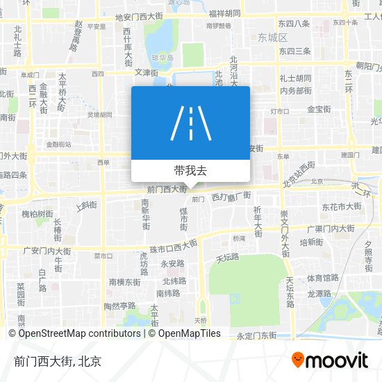 前门西大街地图