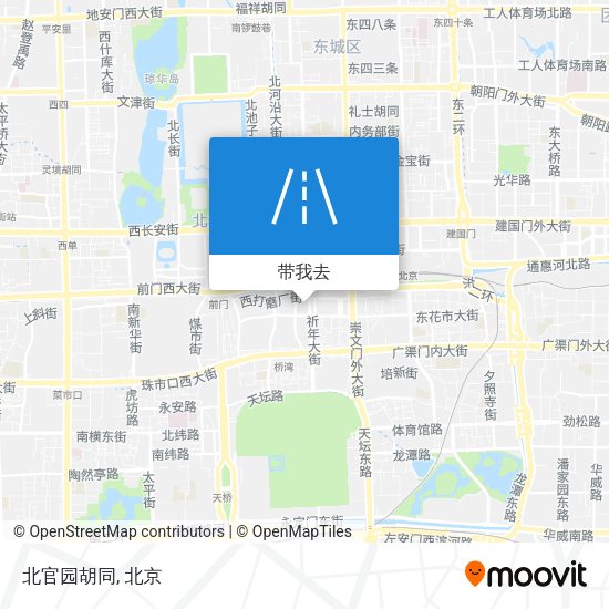 北官园胡同地图