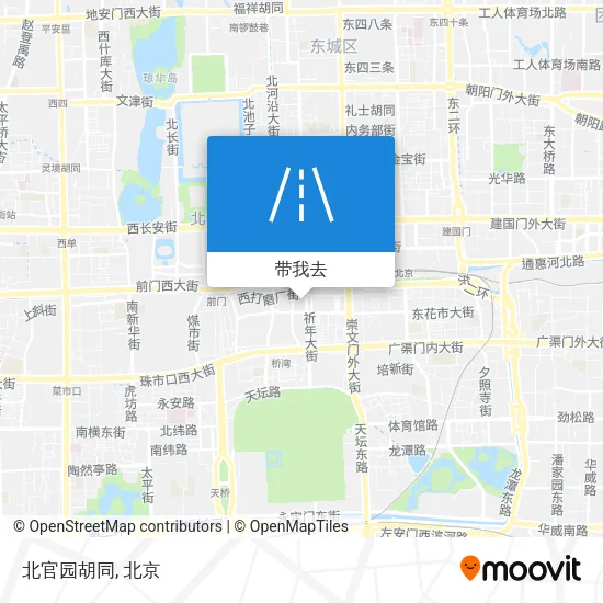 北官园胡同地图
