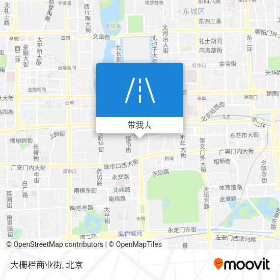 大栅栏商业街地图