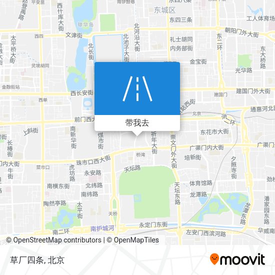 草厂四条地图