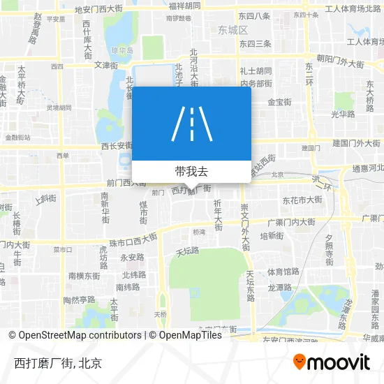 西打磨厂街地图