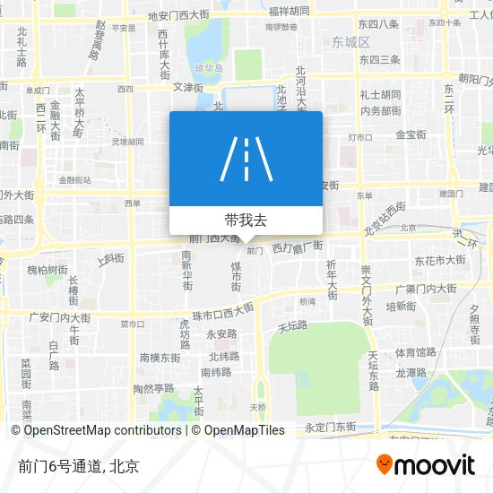 前门6号通道地图