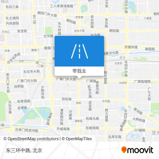 东三环中路地图