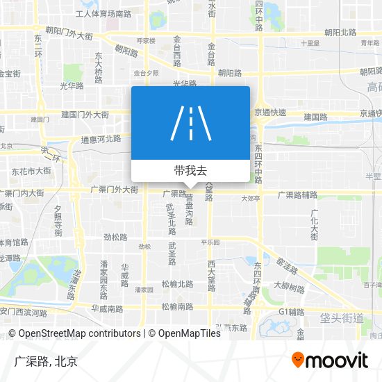 广渠路地图