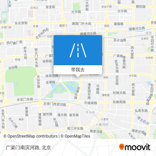 广渠门南滨河路地图