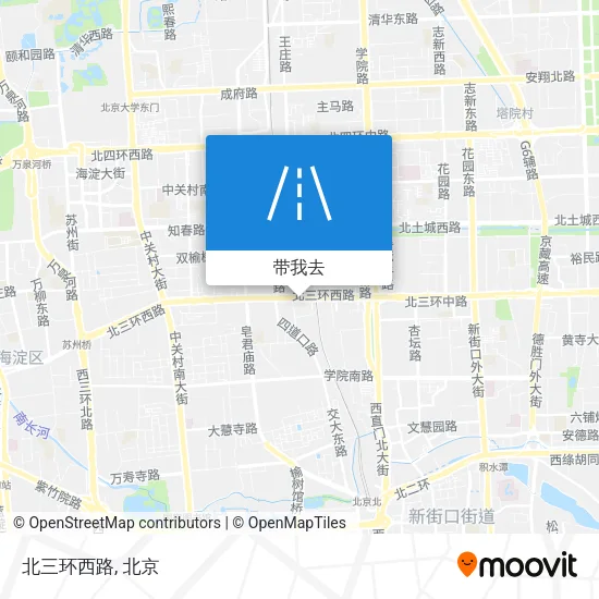 北三环西路地图