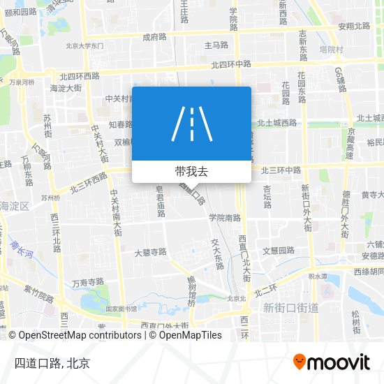 四道口路地图