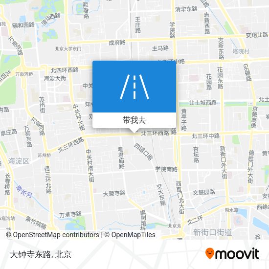 大钟寺东路地图