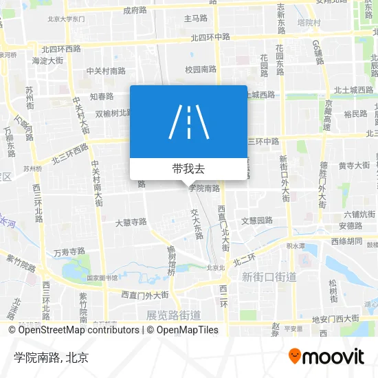 学院南路地图