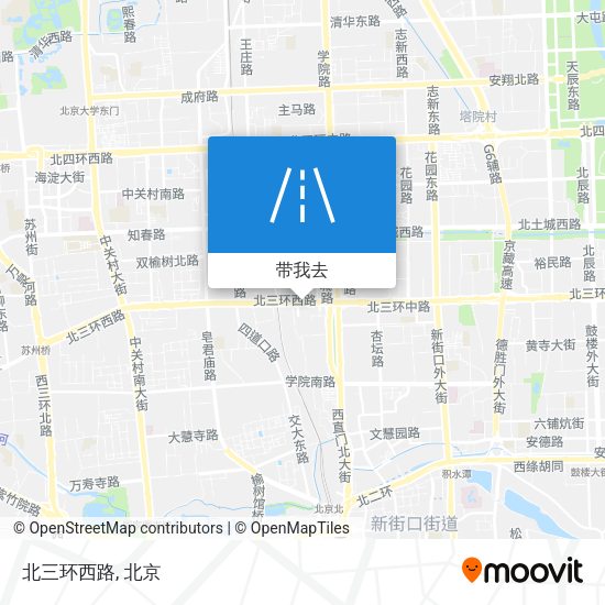 北三环西路地图
