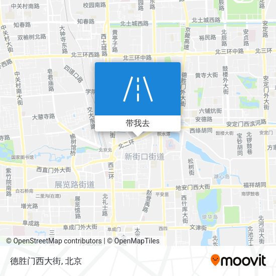 德胜门西大街地图