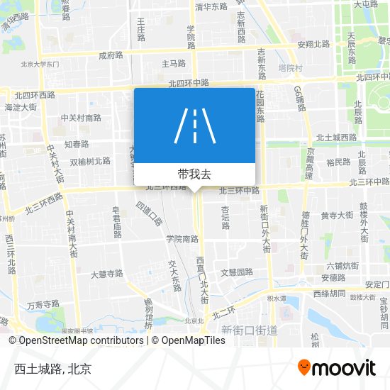 西土城路地图