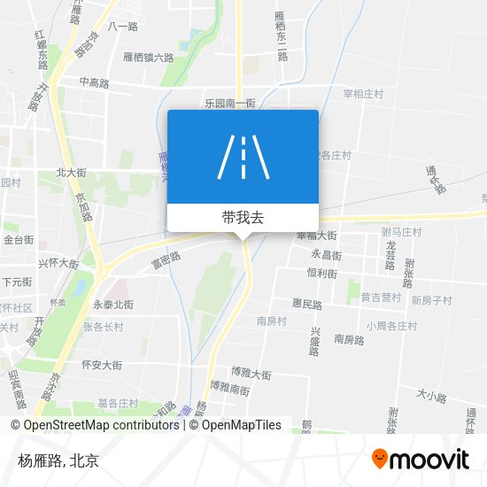 杨雁路地图