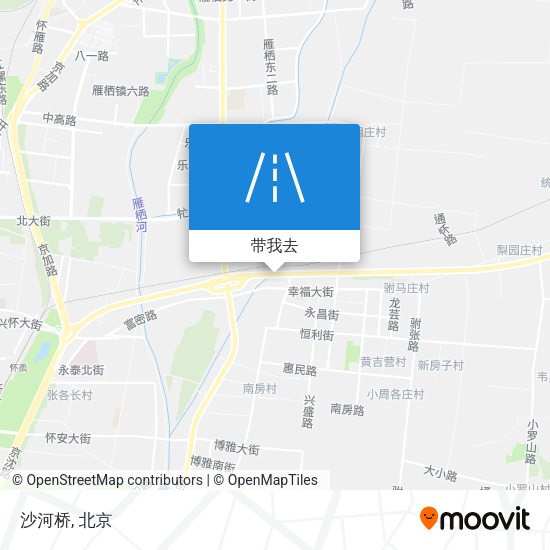 沙河桥地图