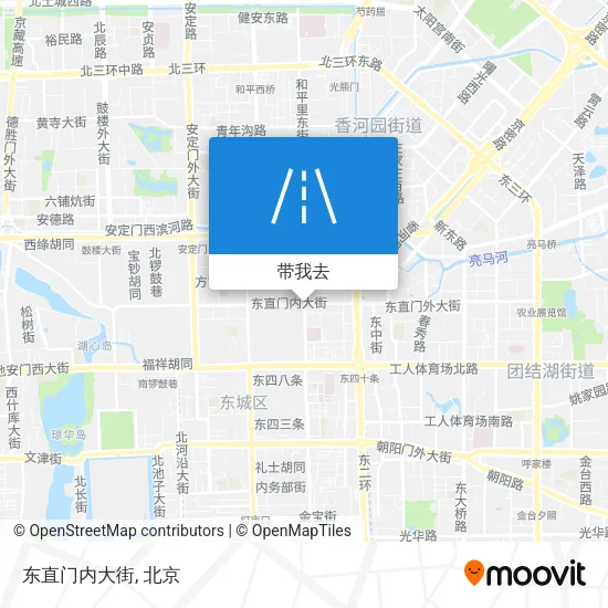 东直门内大街地图