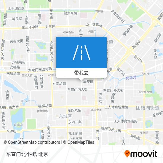 东直门北小街地图