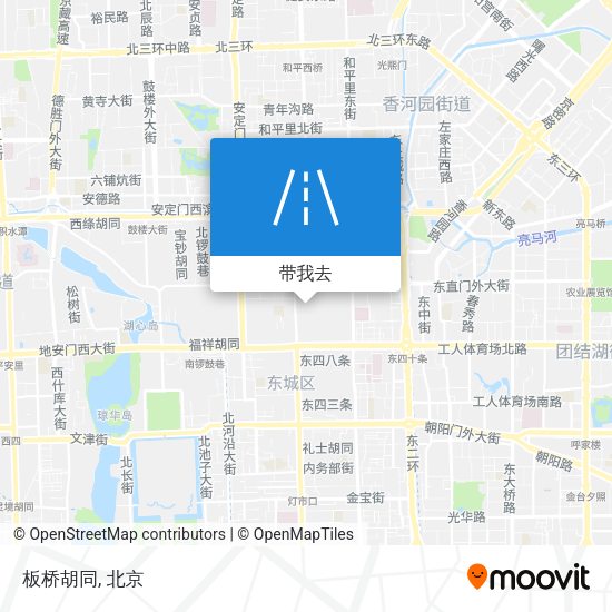 板桥胡同地图