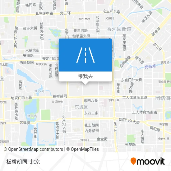 板桥胡同地图