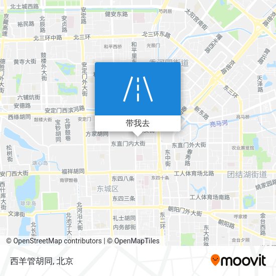 西羊管胡同地图