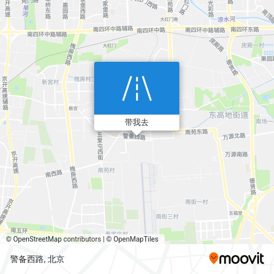 警备西路地图