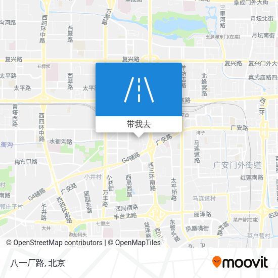 八一厂路地图