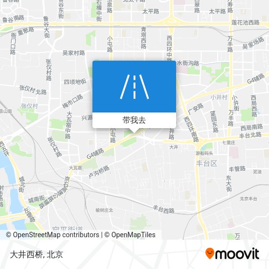 大井西桥地图