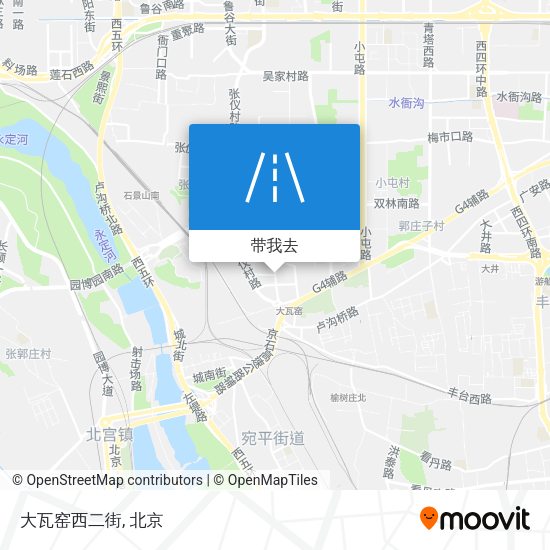 大瓦窑西二街地图