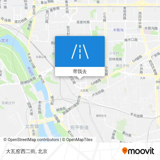 大瓦窑西二街地图