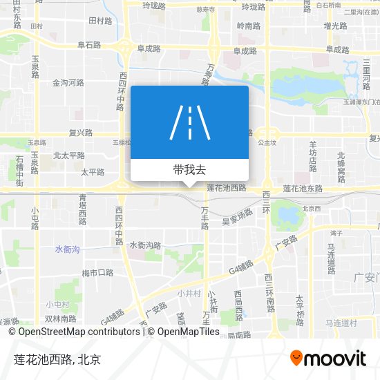 莲花池西路地图