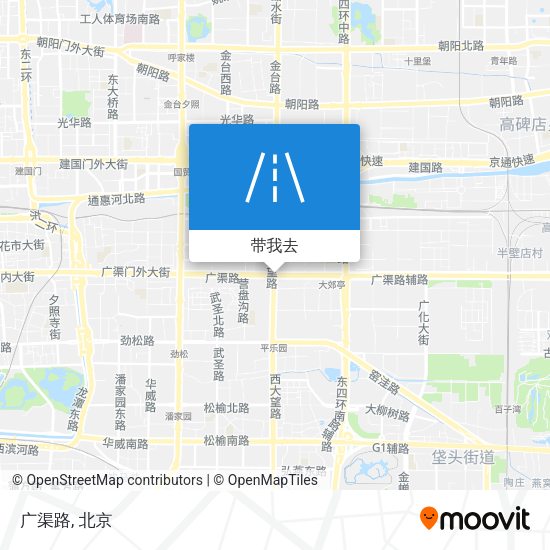 广渠路地图