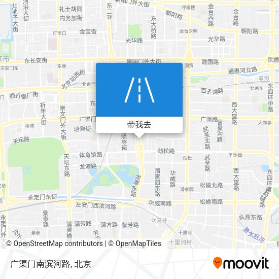 广渠门南滨河路地图