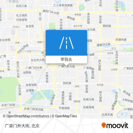 广渠门外大街地图